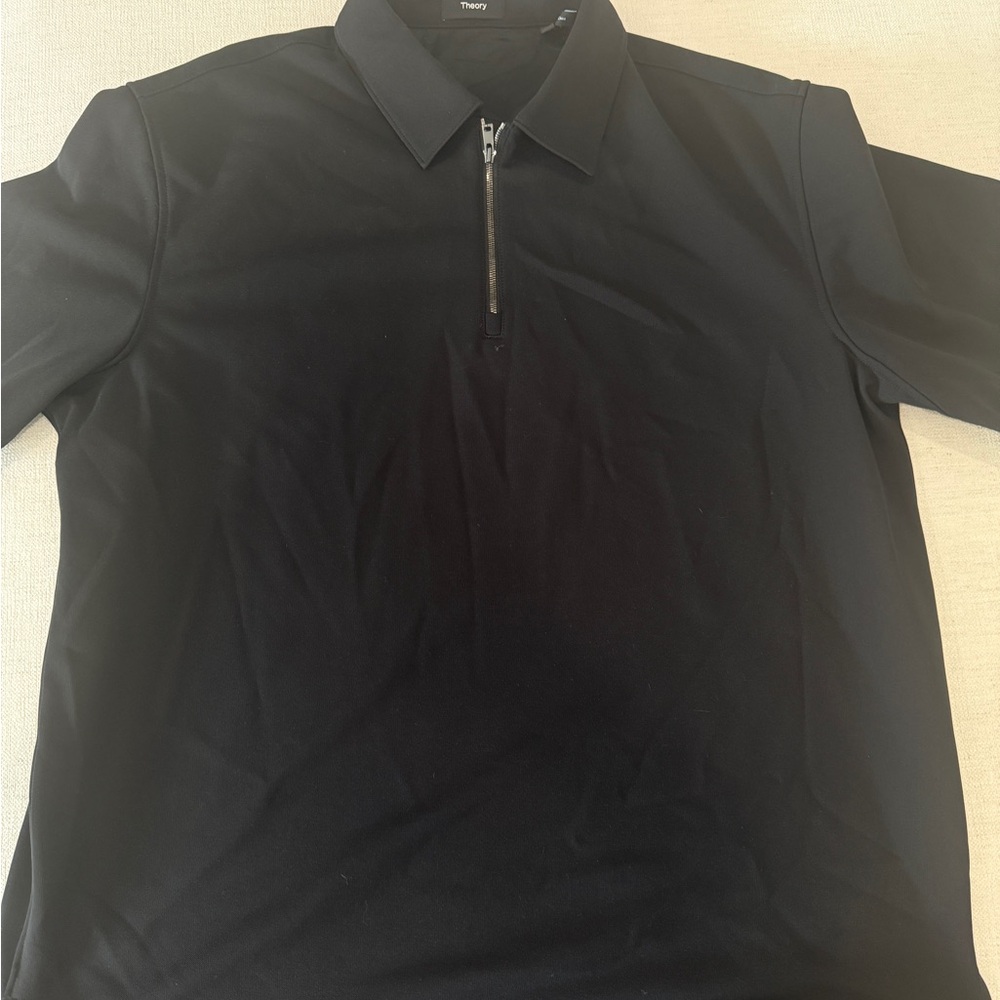 Theory Men's Black Polo Shirt